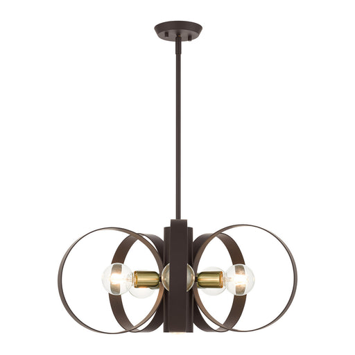 Livex Lighting - 46425-07 - Six Light Chandelier - Modesto - Bronze