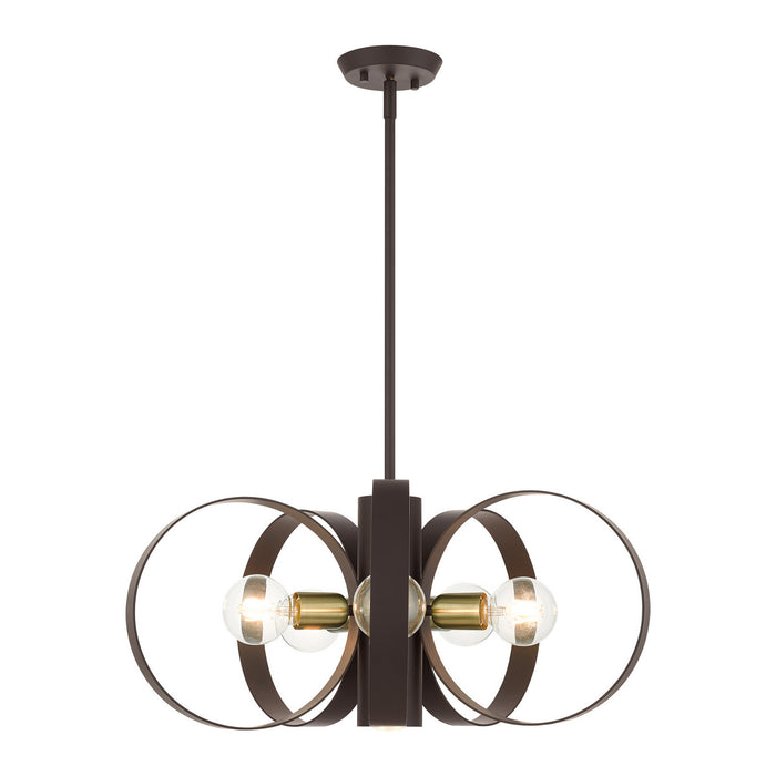 Livex Lighting - 46425-07 - Six Light Chandelier - Modesto - Bronze