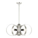 Livex Lighting - 46425-91 - Six Light Chandelier - Modesto - Brushed Nickel