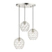 Livex Lighting - 46593-91 - Three Light Pendant - Geometrix - Brushed Nickel