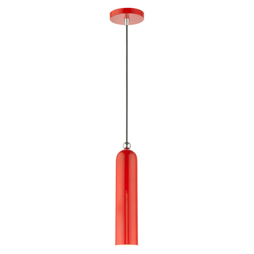 Livex Lighting - 46751-72 - One Light Pendant - Ardmore - Shiny Red