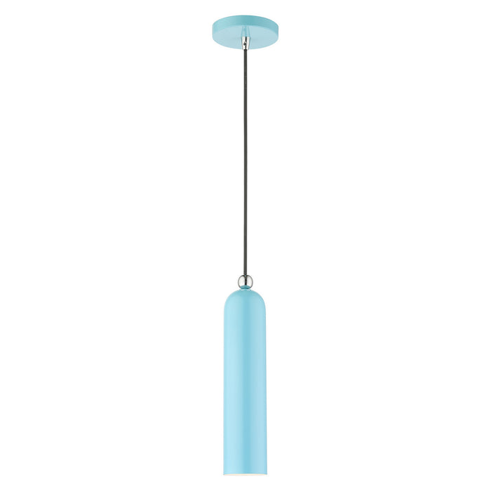 Livex Lighting - 46751-74 - One Light Pendant - Ardmore - Shiny Baby Blue