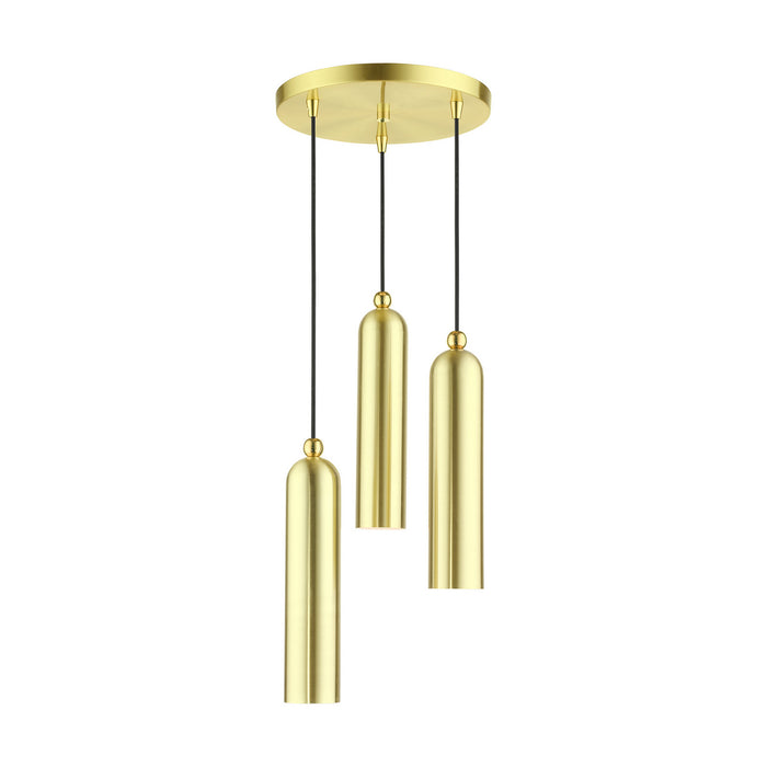 Livex Lighting - 46753-12 - Three Light Pendant - Ardmore - Satin Brass