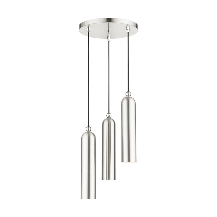 Livex Lighting - 46753-91 - Three Light Pendant - Ardmore - Brushed Nickel