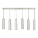 Livex Lighting - 46757-91 - Six Light Linear Pendant - Ardmore - Brushed Nickel