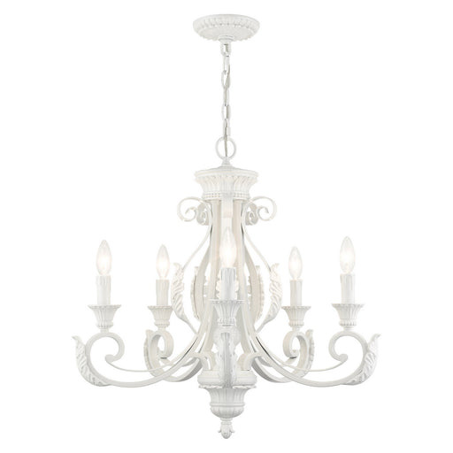 Livex Lighting - 49065-69 - Five Light Chandelier - Valencia - Shiny White