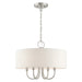 Livex Lighting - 49804-91 - Four Light Chandelier - Blossom - Brushed Nickel