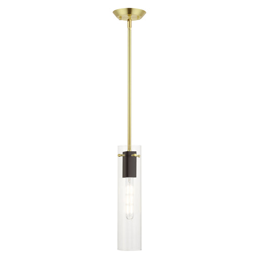 Livex Lighting - 51160-12 - One Light Pendant - Beckett - Satin Brass