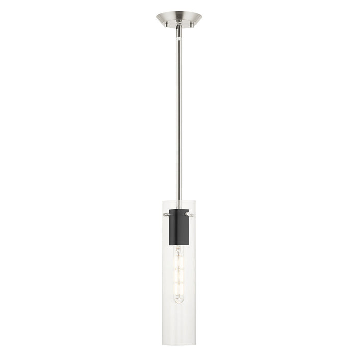 Livex Lighting - 51160-91 - One Light Pendant - Beckett - Brushed Nickel