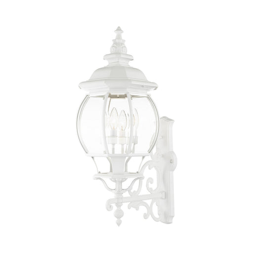 Livex Lighting - 7701-13 - Four Light Outdoor Wall Lantern - Frontenac - Textured White