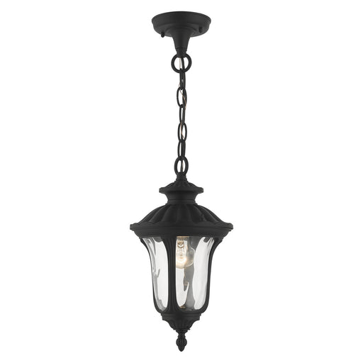 Livex Lighting - 7849-14 - One Light Outdoor Pendant - Oxford - Textured Black