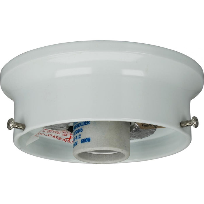 Satco - 90-431 - 4`` Wired Holder - White
