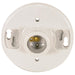 Satco - 90-445 - Terminal Keyless Glazed Porcelain Ceiling Receptacle - White