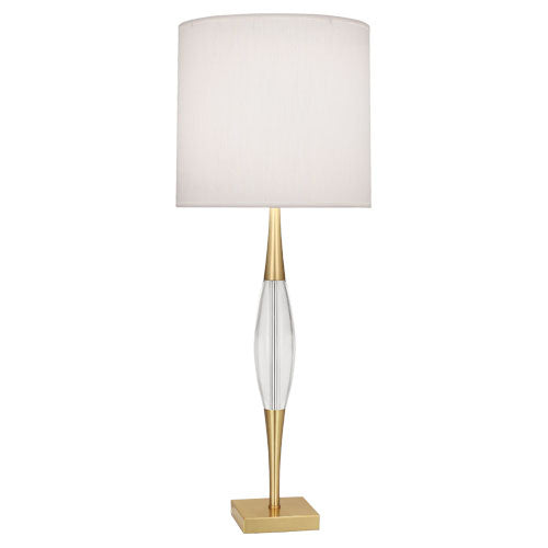 Robert Abbey - 207 - One Light Table Lamp - Juno - Modern Brass w/ Clear Crystal Accent