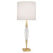 Robert Abbey - 207 - One Light Table Lamp - Juno - Modern Brass w/ Clear Crystal Accent
