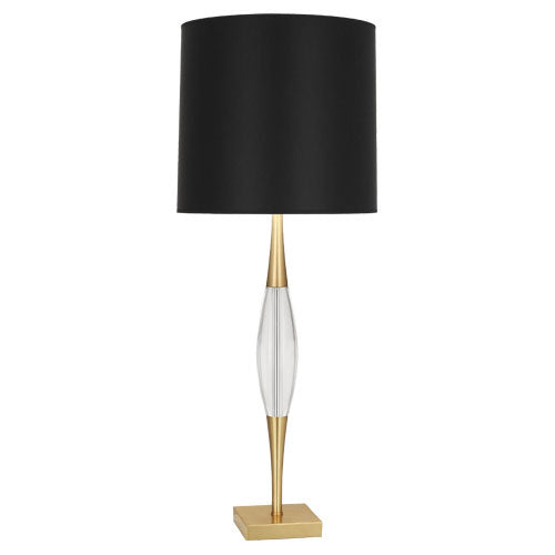 Robert Abbey - 207B - One Light Table Lamp - Juno - Modern Brass w/ Clear Crystal Accent