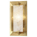 Robert Abbey - 373 - One Light Wall Sconce - Gemma - Modern Brass w/ Rock Crystal Accent