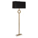 Robert Abbey - 406B - One Light Floor Lamp - Oculus - Warm Brass w/ White Marble Base