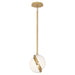Robert Abbey - 624 - One Light Pendant - Michael Berman Brut - Modern Brass