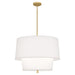 Robert Abbey - AW137 - Three Light Pendant - Decker - Modern Brass