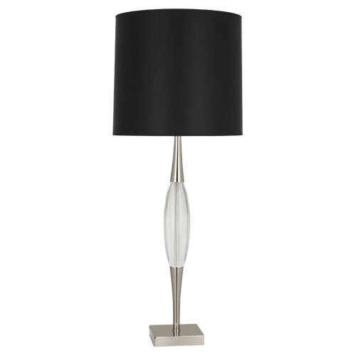 Robert Abbey - S207B - One Light Table Lamp - Juno - Polished Nickel w/ Clear Crystal Accent