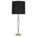 Robert Abbey - S207B - One Light Table Lamp - Juno - Polished Nickel w/ Clear Crystal Accent