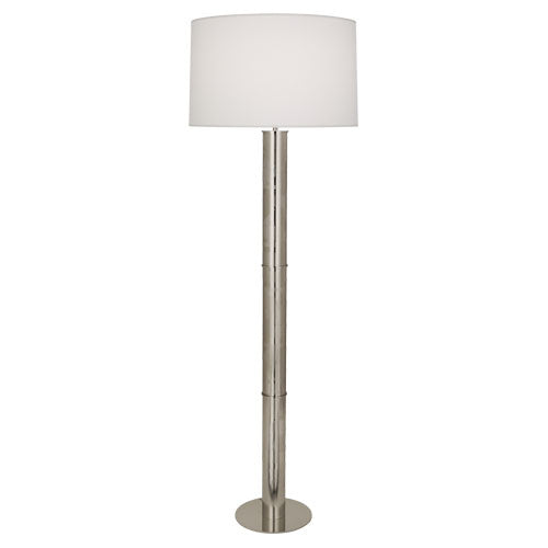 Robert Abbey - S628 - One Light Floor Lamp - Michael Berman Brut - Polished Nickel