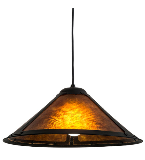 Meyda Tiffany - 114177 - One Light Pendant - Sutter - Black
