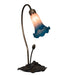 Meyda Tiffany - 13801 - One Light Accent Lamp - Pink/Blue Pond Lily - Mahogany Bronze