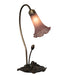 Meyda Tiffany - 13820 - One Light Accent Lamp - Purple Pond Lily - Mahogany Bronze