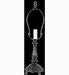 Meyda Tiffany - 15072 - One Light Table Base - Stanley - Cafe-Noir
