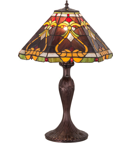 Meyda Tiffany - 162203 - One Light Table Lamp - Middleton - Mahogany Bronze