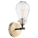 Quorum - 511-1-69 - One Light Wall Mount - Noir w/ Aged Brass