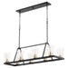 Quorum - 83-8-6980 - Eight Light Chandelier - Paxton - Noir w/ Aged Brass
