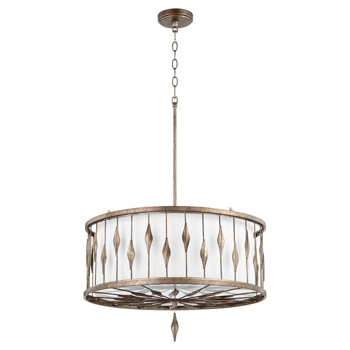 Quorum - 855-6-91 - Six Light Pendant - Cordon - Persian Gray