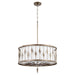 Quorum - 855-6-91 - Six Light Pendant - Cordon - Persian Gray