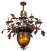 Meyda Tiffany - 165173 - 11 Light Chandelier - Greenbriar Oak - Rust