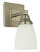 Framburg - 4781 SP/PN - One Light Wall Sconce - Mercer - Satin Pewter with Polished Nickel
