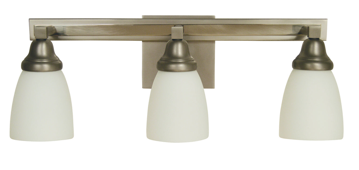 Framburg - 4783 SP/PN - Three Light Wall Sconce - Mercer - Satin Pewter with Polished Nickel