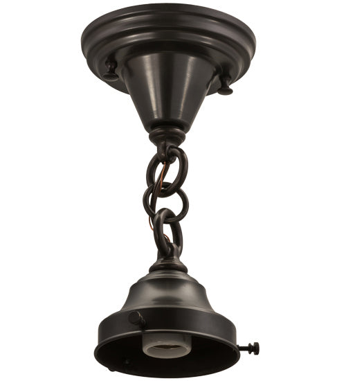 Meyda Tiffany - 165491 - One Light Flushmount Hardware - Revival - Craftsman Brown