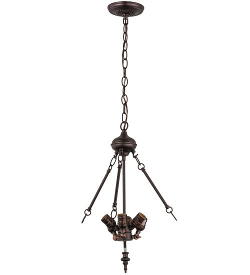 Meyda Tiffany - 166132 - Six Light Pendant Hardware - Cilindro - Mahogany Bronze