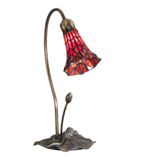 Meyda Tiffany - 188683 - One Light Accent Lamp - Tiffany Pond Lily - Mahogany Bronze