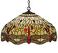 Meyda Tiffany - 19006 - Three Light Pendant - Tiffany Hanginghead Dragonfly - Crystal