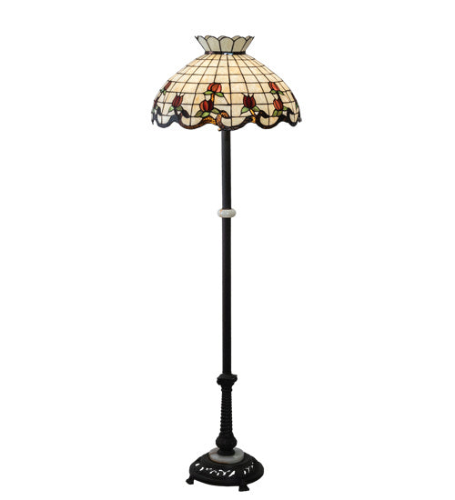 Meyda Tiffany - 228514 - Three Light Floor Lamp - Roseborder