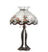 Meyda Tiffany - 228799 - Three Light Table Lamp - Roseborder - Mahogany Bronze