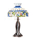 Meyda Tiffany - 228803 - Three Light Table Lamp - Rose Vine - Mahogany Bronze