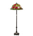 Meyda Tiffany - 229110 - Three Light Floor Lamp - Tiffany Rosebush - Mahogany Bronze