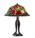 Meyda Tiffany - 229111 - Three Light Table Lamp - Tiffany Rosebush - Mahogany Bronze