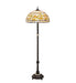 Meyda Tiffany - 229125 - Three Light Floor Lamp - Tiffany Turning Leaf - Mahogany Bronze
