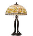 Meyda Tiffany - 229126 - Three Light Table Lamp - Tiffany Turning Leaf - Mahogany Bronze